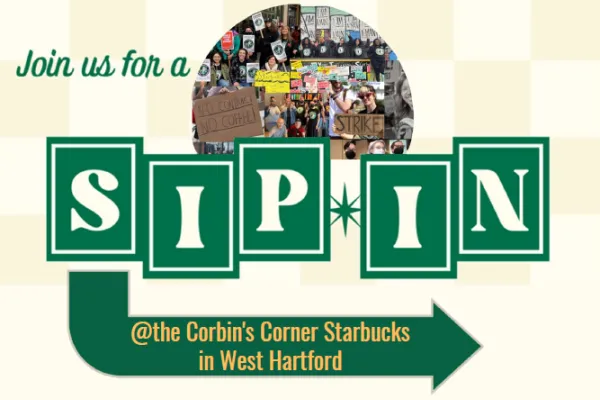 Solidarity Sip-in at the Corbin's Corner Starbucks in West Hartford