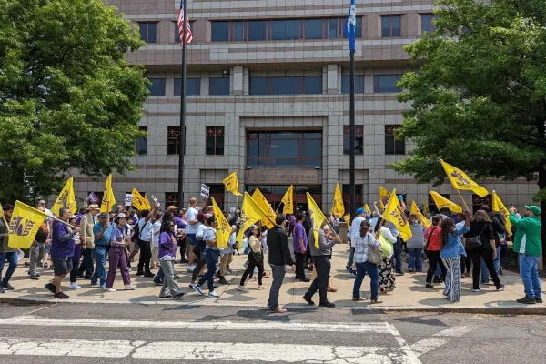 1199 Group Home Strike Line Rally in Hartford