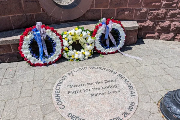 Workers Memorial in Bushnell Park 2025