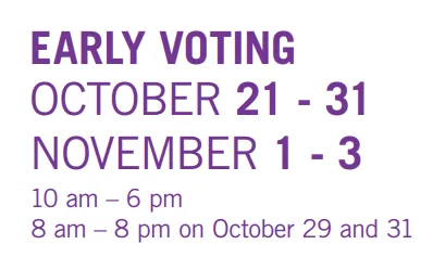Early Voting Dates