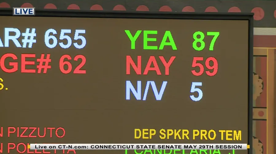 Senate Bill 8 - State House of Representatives Vote Tally